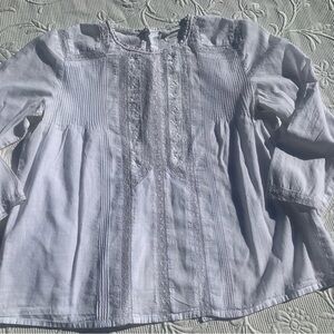 Indi and Cold San Sebastian Cotton And Lace Top Size Small